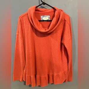 Maeve by Anthropologie Cowl Neck Sweater Size Small Flowy Boho Chic